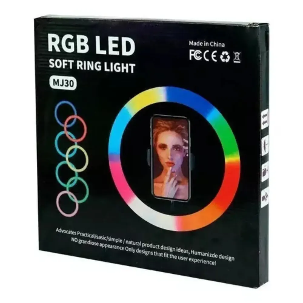 Aro De Luz Led Rgb 30 Cm R04