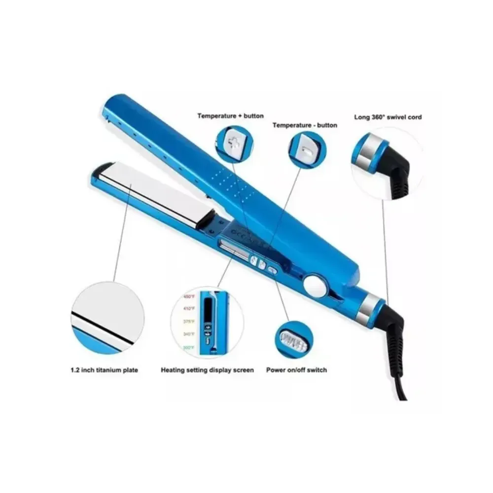 Combo Plancha De Cabello Nano Titanium