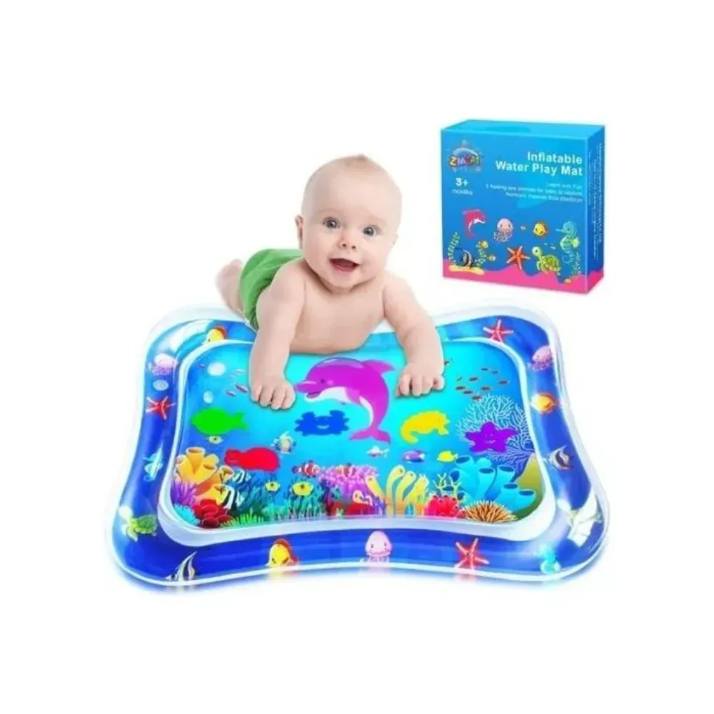 Tapete Inflable De Agua Bebes Colchoneta Estimulación Niños