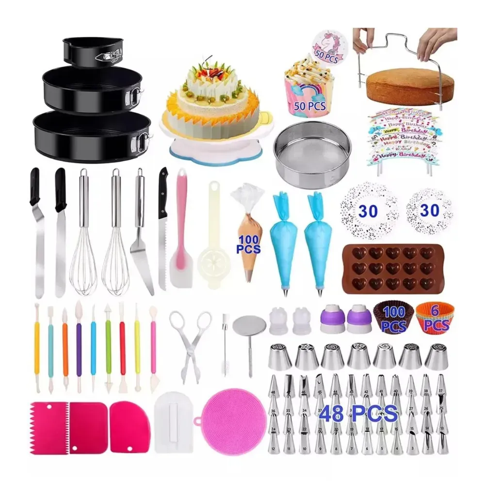 Kit Repostero Decoración Moldes Puntas 467 Piezas