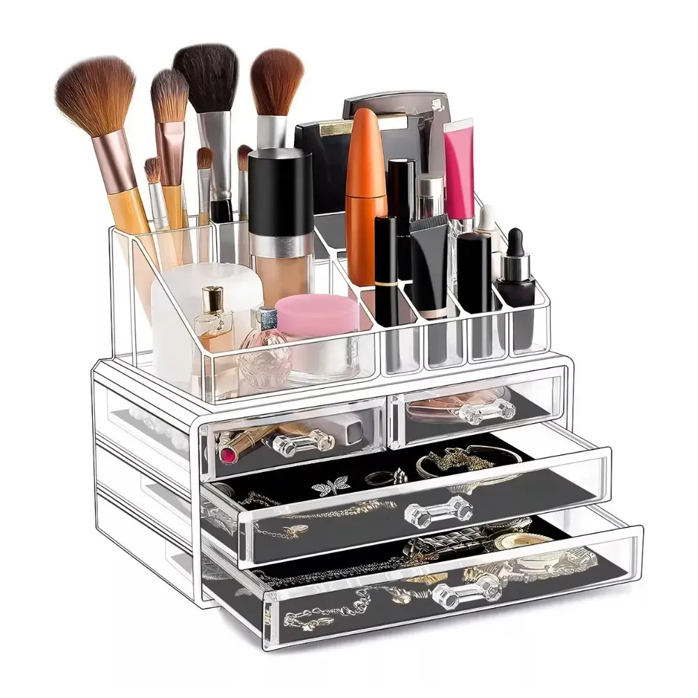 Organizador De Maquillaje En Acrilico Cosmeticos 