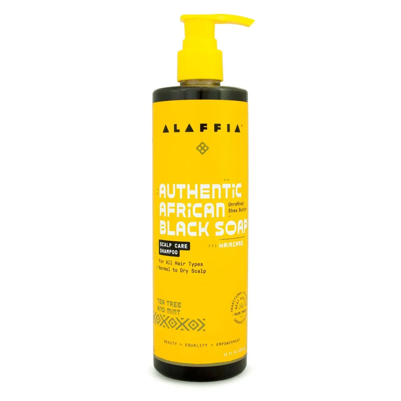 Alaffia Authentic African Black Soap Shampoo 355ml