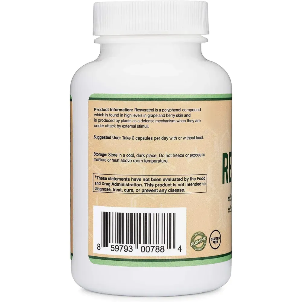 Double Wood Resveratrol 120 Capsulas