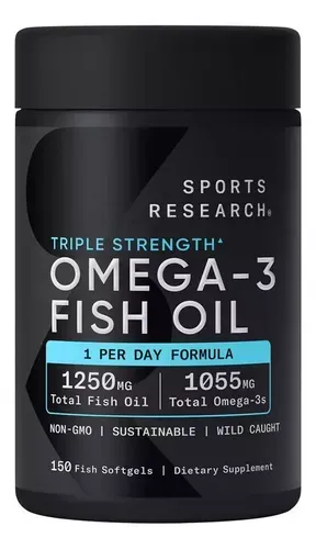 Sport Research Omega3 Fish Oil Triple Strength 150 Softgels