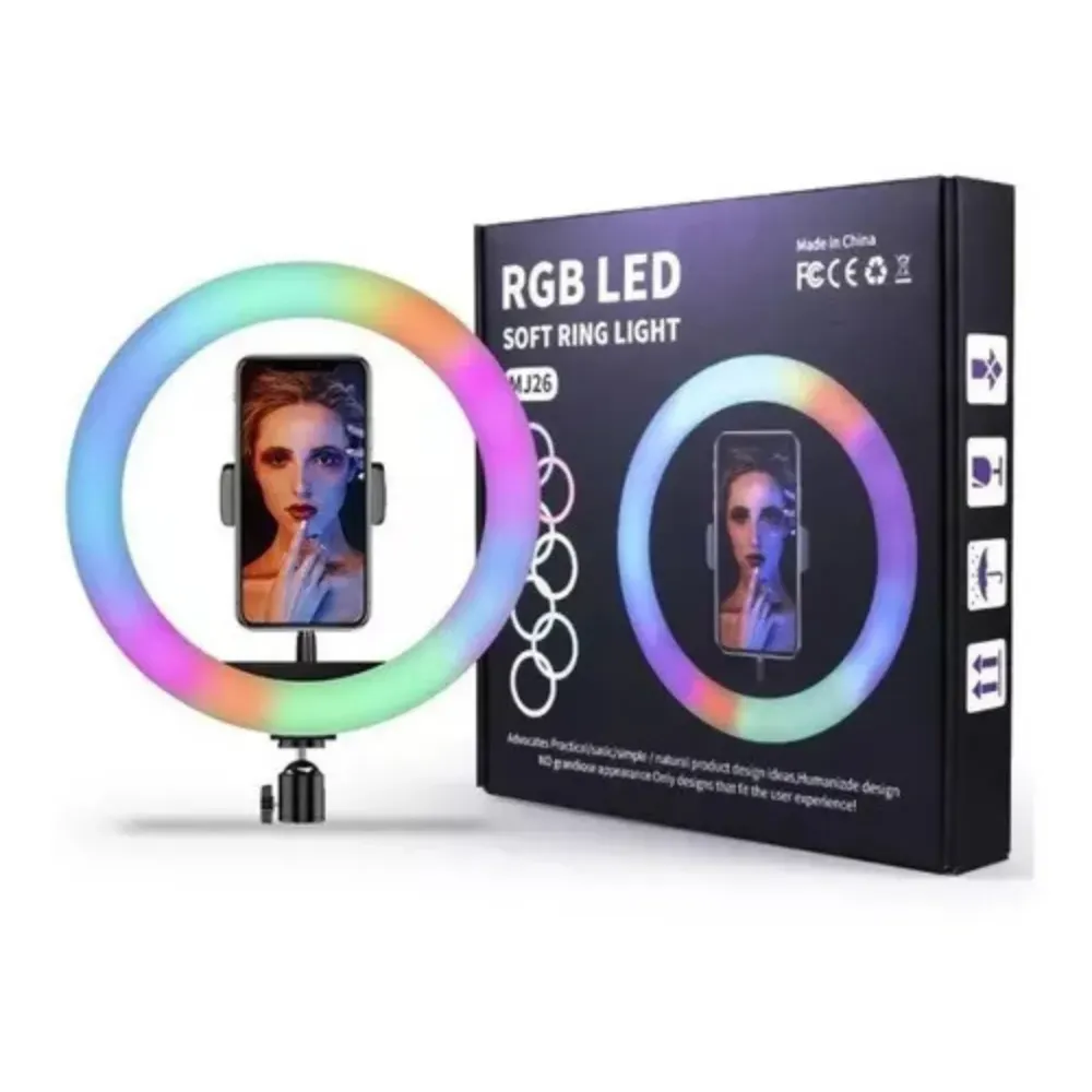 Aro De Luz Rgb Led De 20cm R02