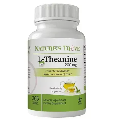 Nature's Trove L-Teanina 200 mg, 365 Cápsulas