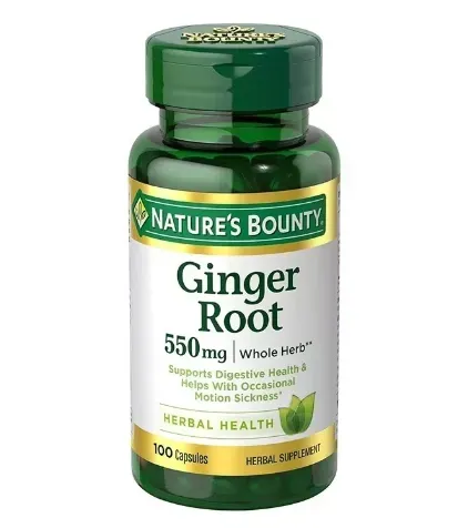 Nature's Bounty Raíz de Jengibre 550 mg, 100 Cápsulas