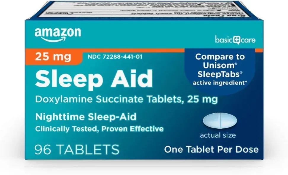 Tabletas Para Sueño Succinato De Doxilamina 25mg 96 Tabletas