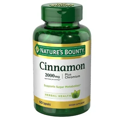 Nature's Bounty Cinnamon 2,000 mg, 60 Cápsulas