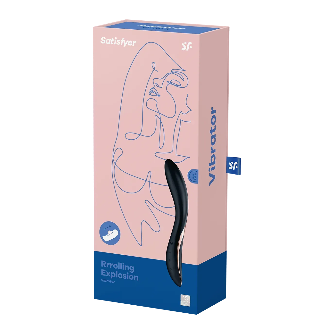 Vibrador Estimulador De Punto G Rrrolling Explosion Negro Satisfyer