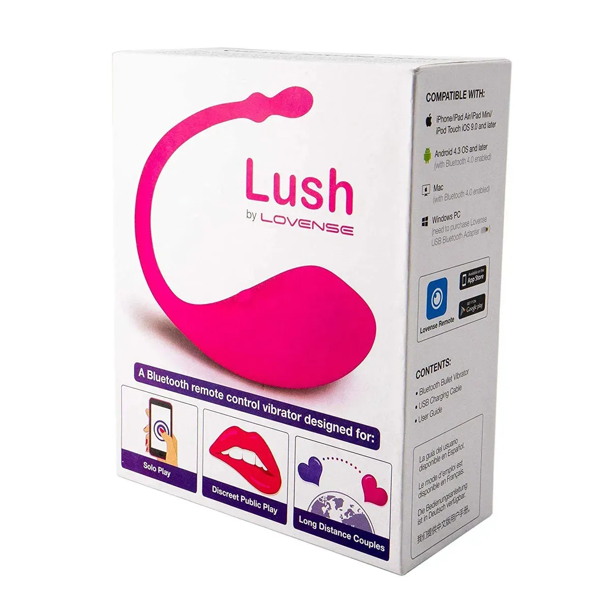 Lovense Lush Vibrador - Control por Bluetooth a  Larga Distancia