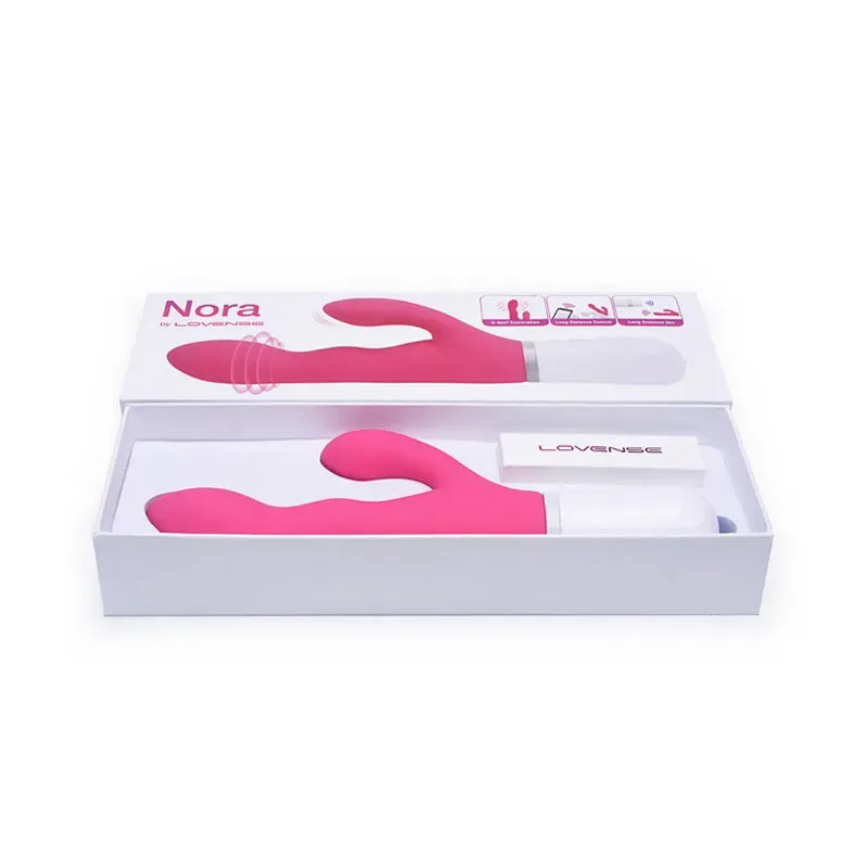 Lovense Nora Vibrador Tipo Rabbit Doble Estimulación Reacciona Tokens 