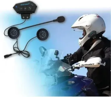 Intercomunicador Para Casco de Moto Profesional Recargable