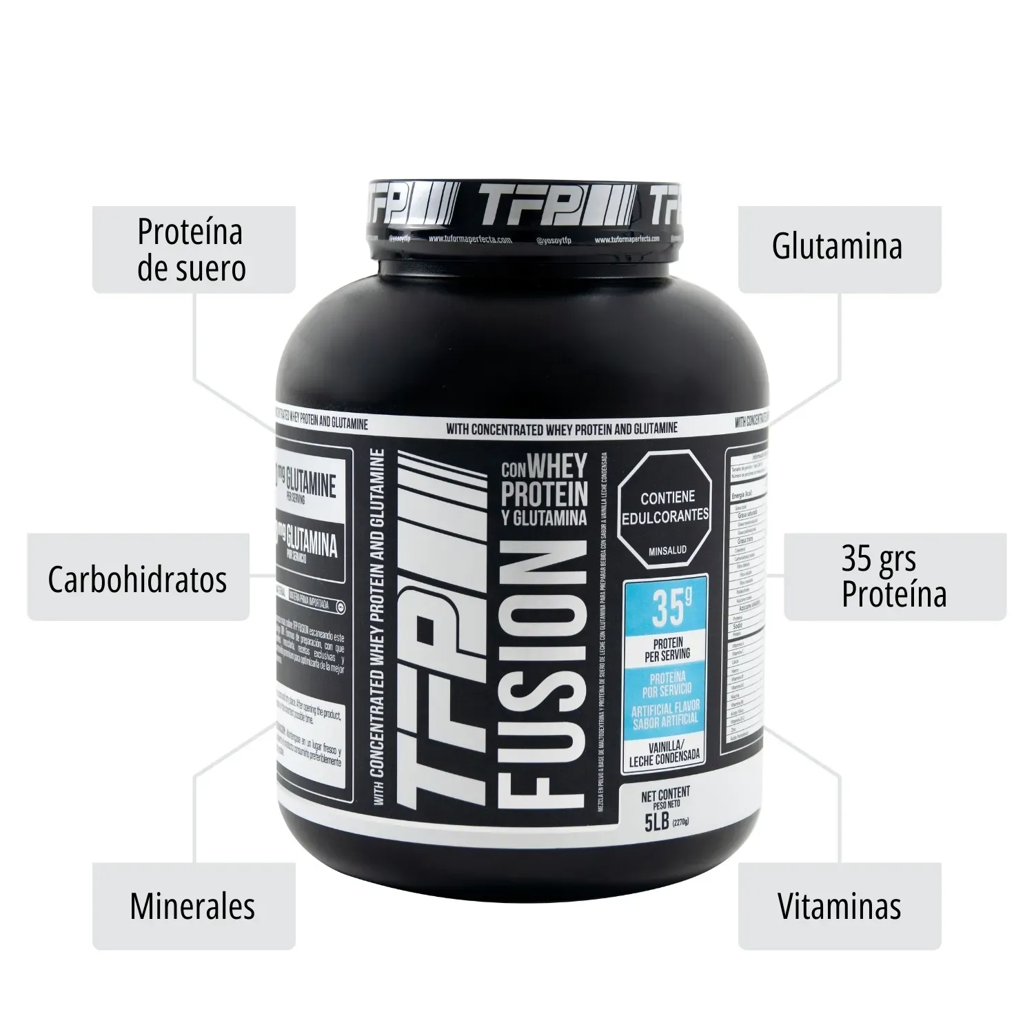 Combo TFP Fusion 5 Lbs y Pre Workout 300 Grs