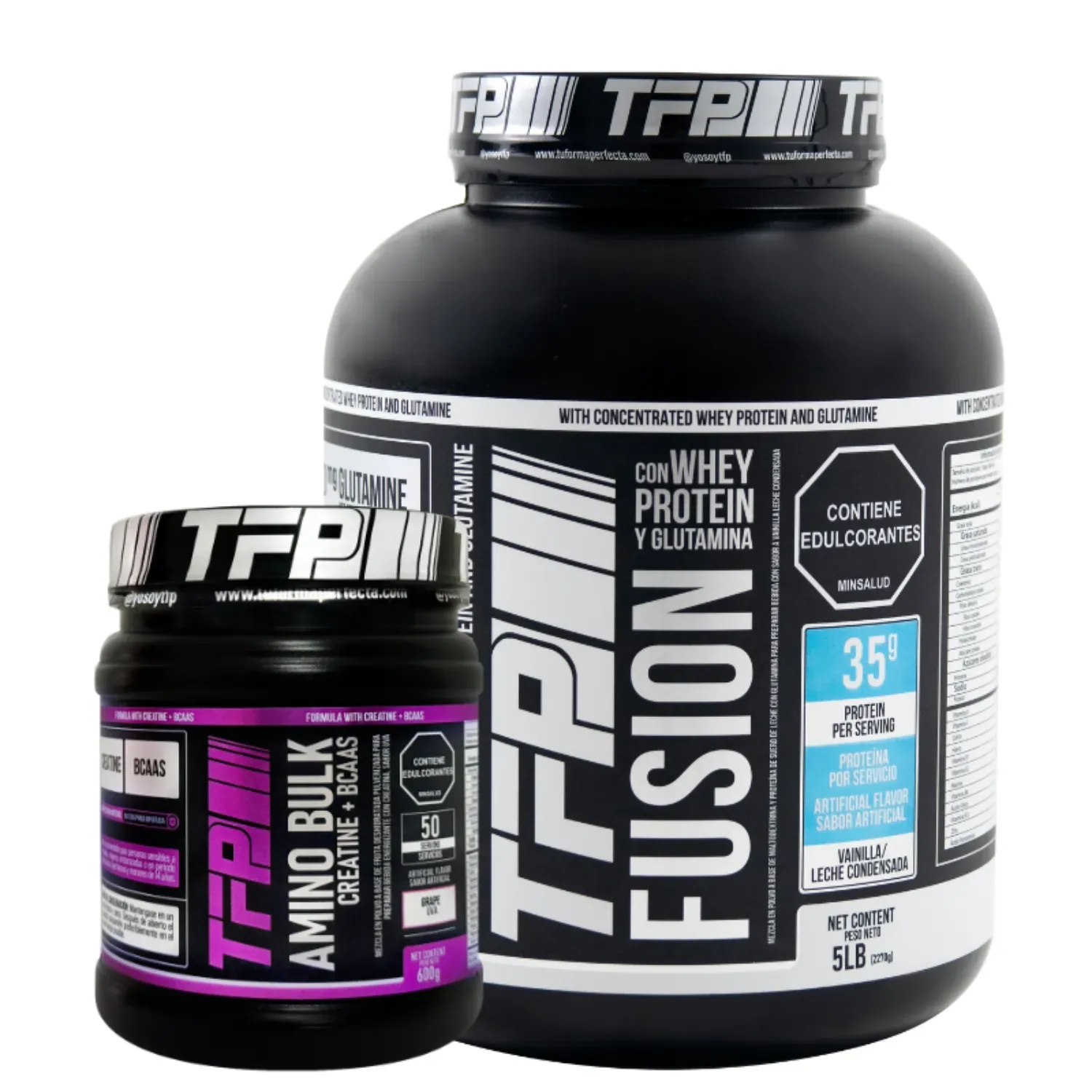 Combo TFP Fusion 5 Lbs y Creatina Bulk 600 Grs