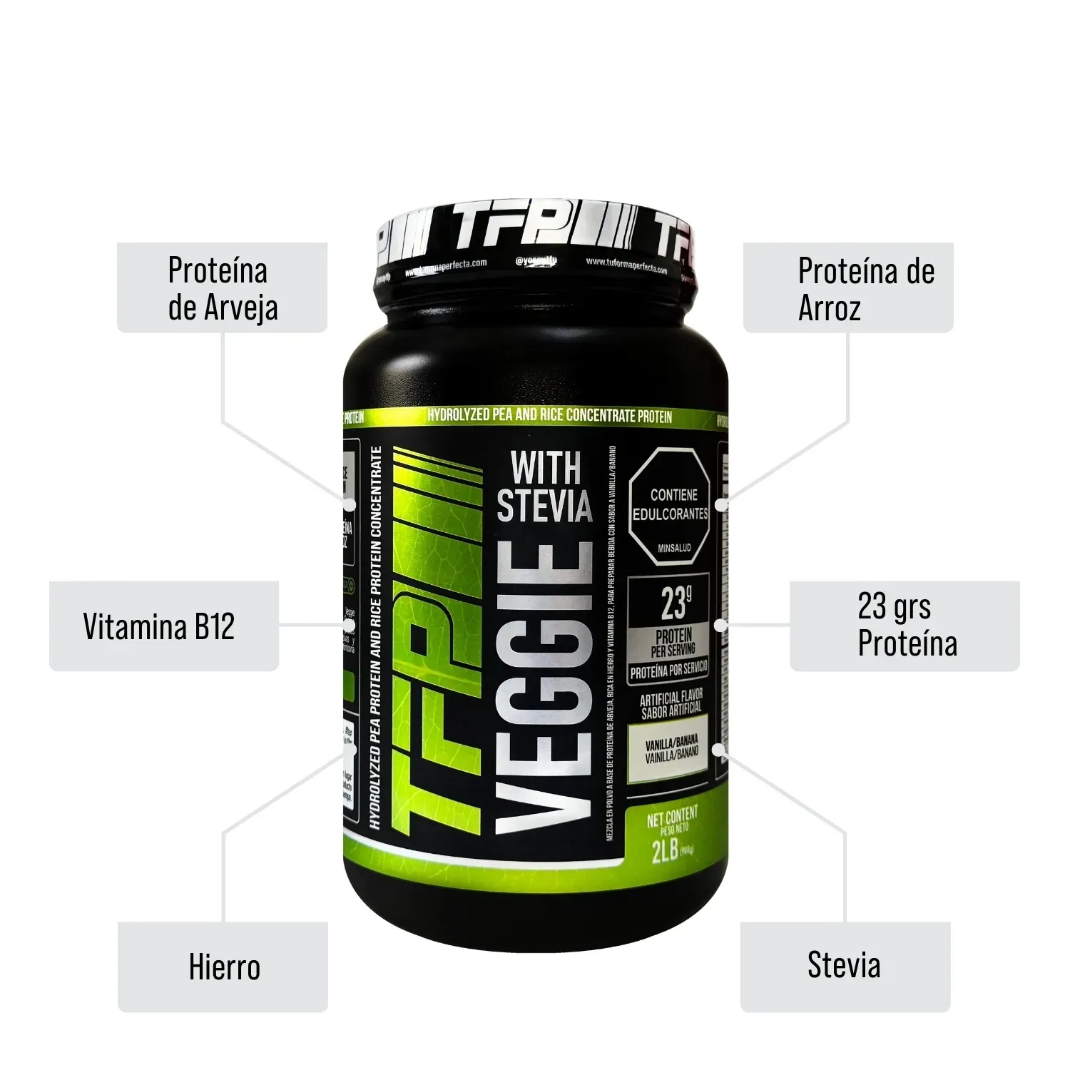 Combo TFP Veggie 2 Lbs y Aminoacidos BCAA