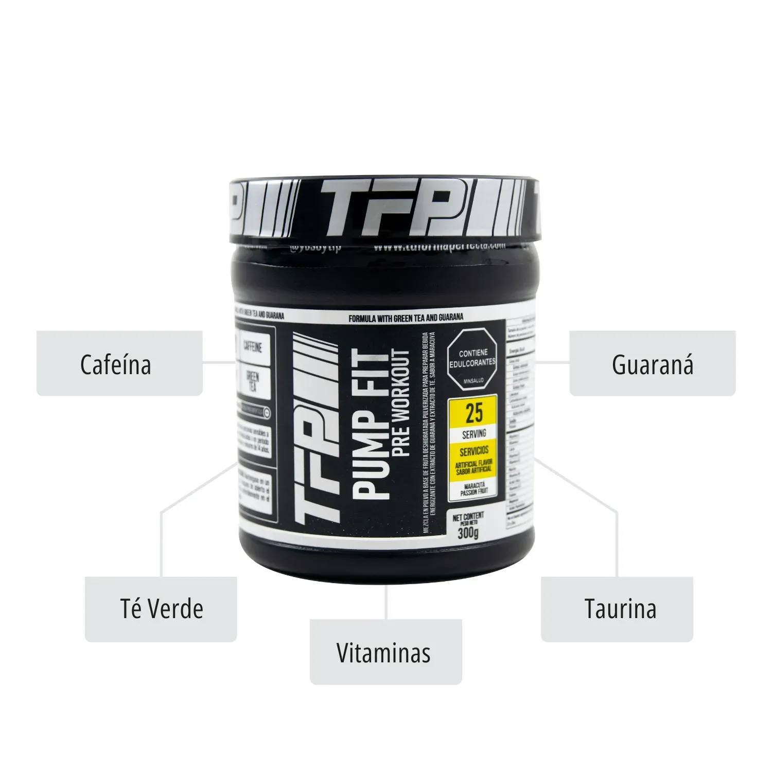 Combo Proteina Whey TFP Gold Pro 2 Lbs y Pre Workout Pump Fit 300 Grs