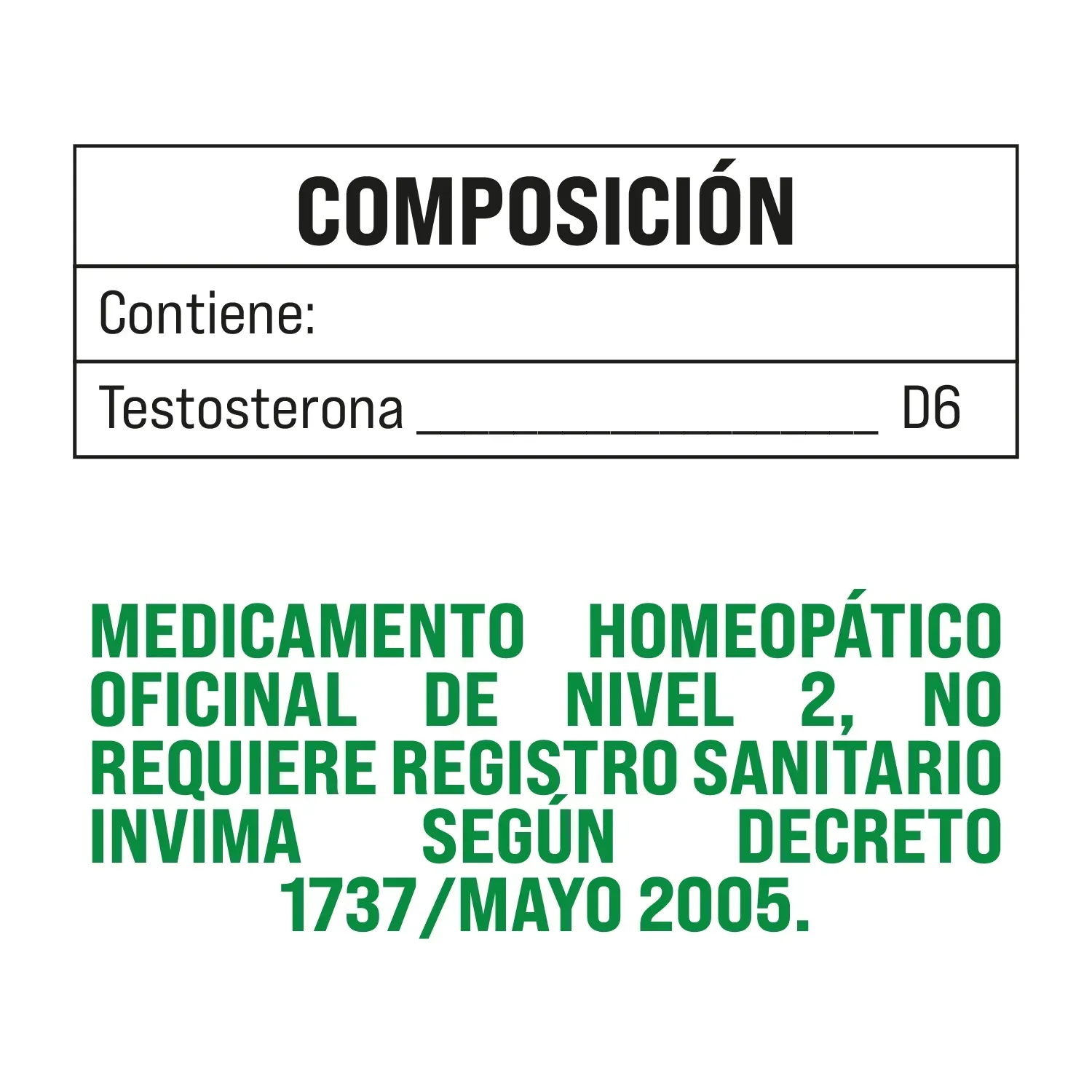 Testosterona Homeopatica 50ml