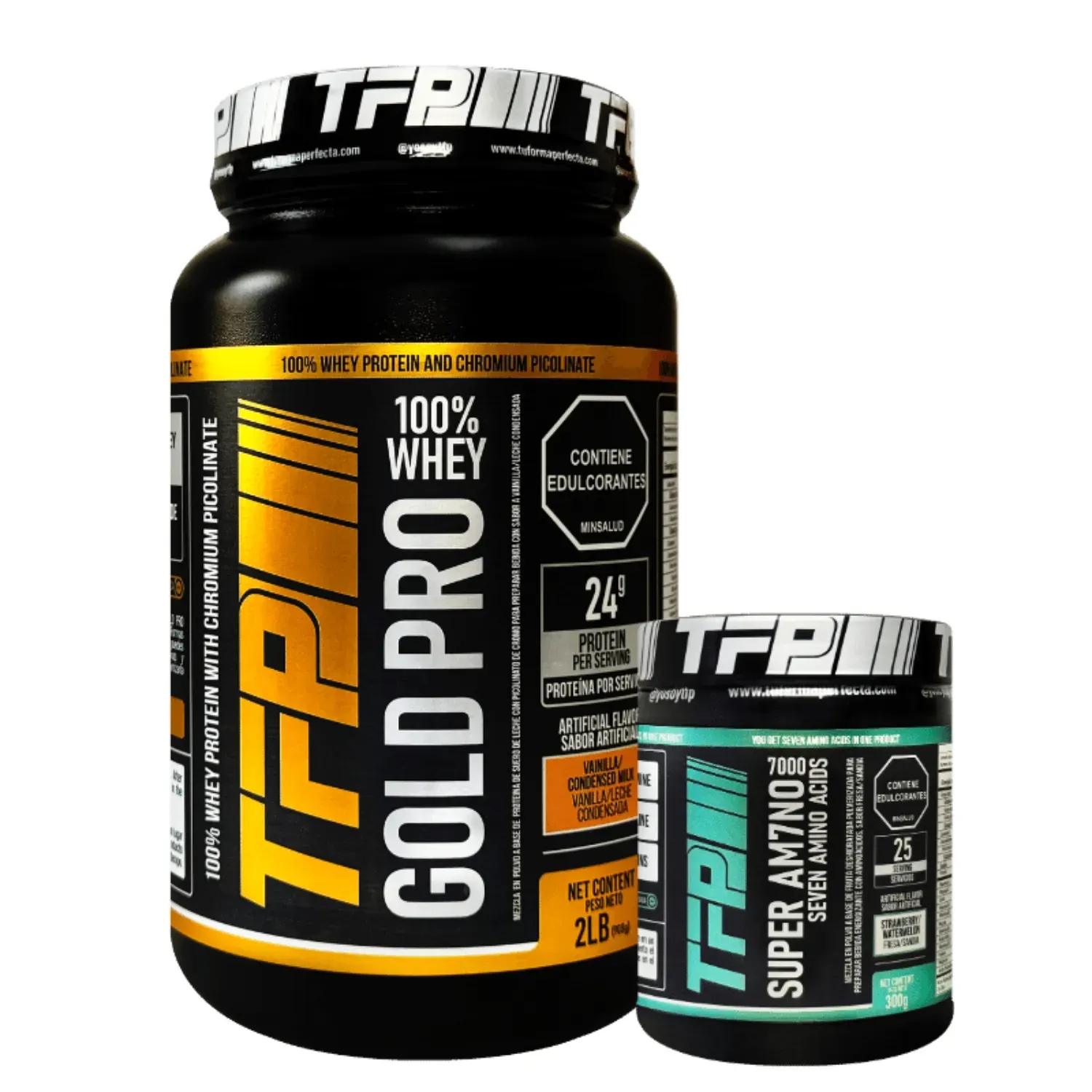 Combo Proteina Whey TFP Gold Pro 2 Lbs y Super Amino 300 Grs