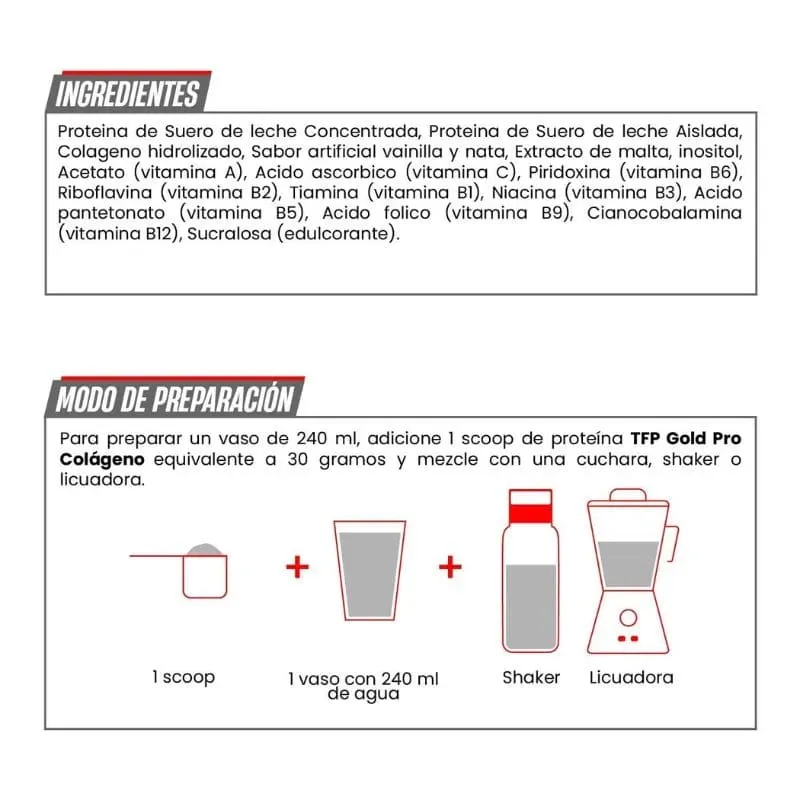 Proteina TFP Gold Pro Colageno 2 Libras