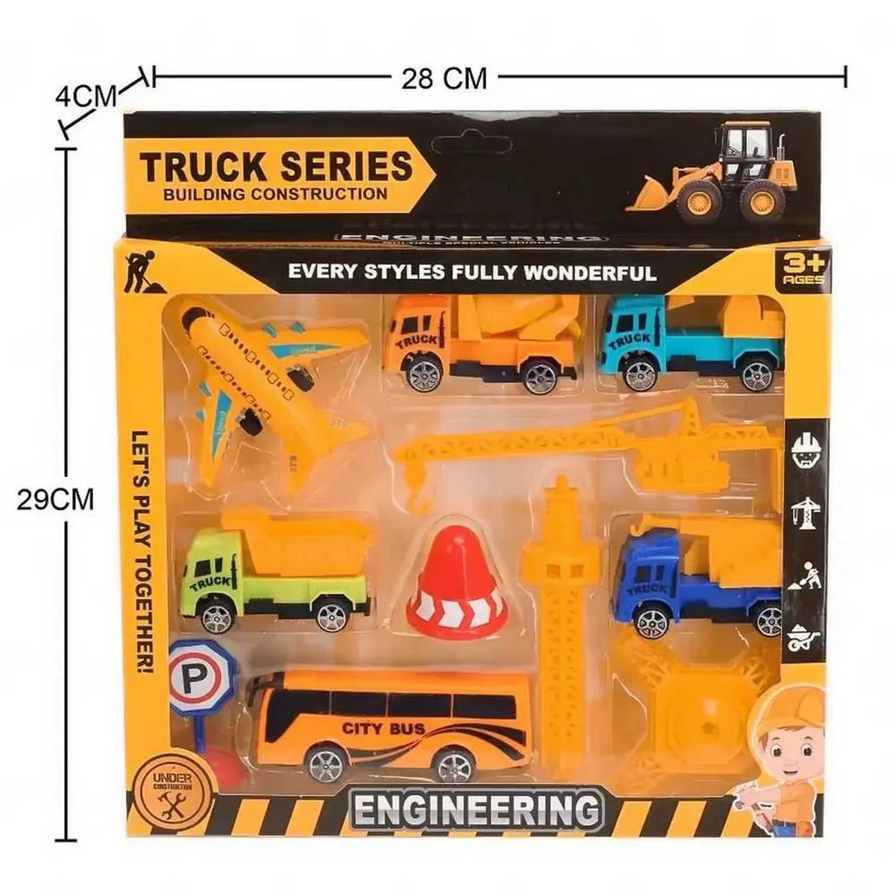 Camion Vehículos Gruas Construccion Multicolor Juguete Niños