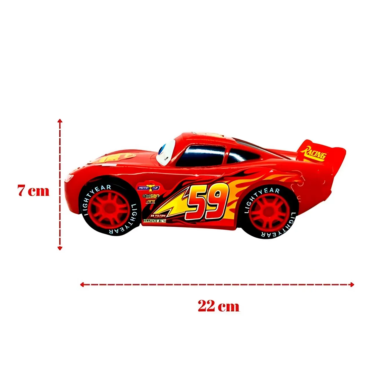 Carro Rayo Mcqueen Cars Luces Sonido Movimiento + Baterias