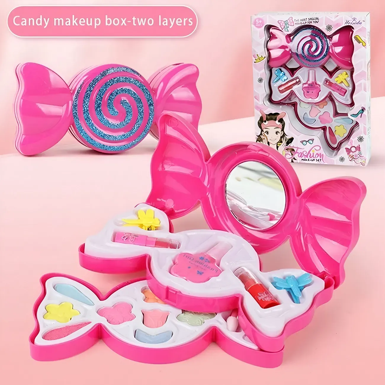 Kit De Maquillaje Set Para Niña Juguete Candy Paleta Colores