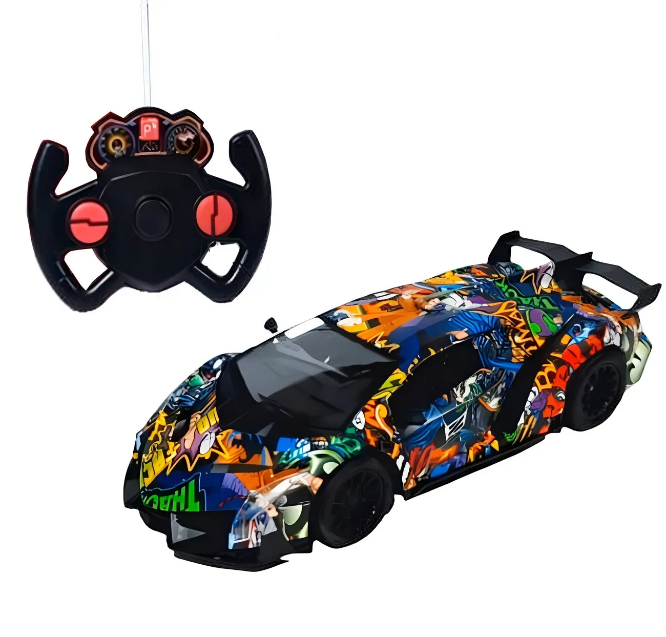 Carro Heroes Comic Recargable Control Remoto Juguete Niños