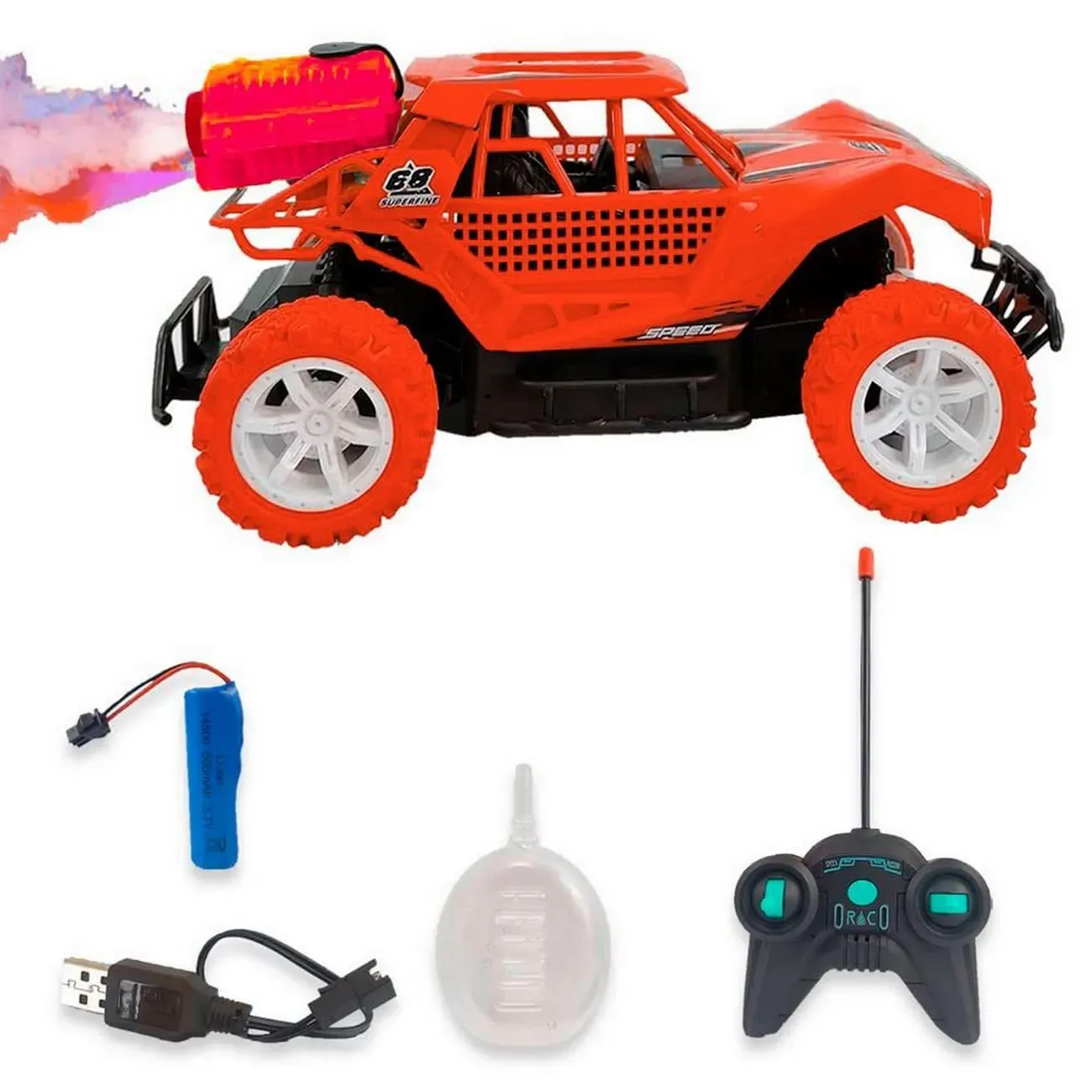 Carro Deportivo Buggy Luz Control Recargable Juguete Niños