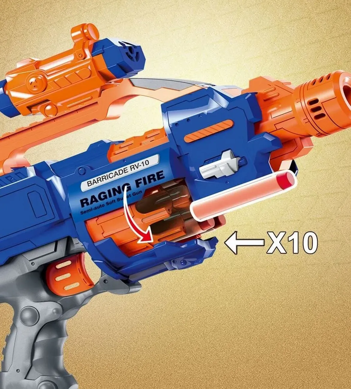 Pistola Lanza Dardos Nerf Multiples Automatico Juguete Niño