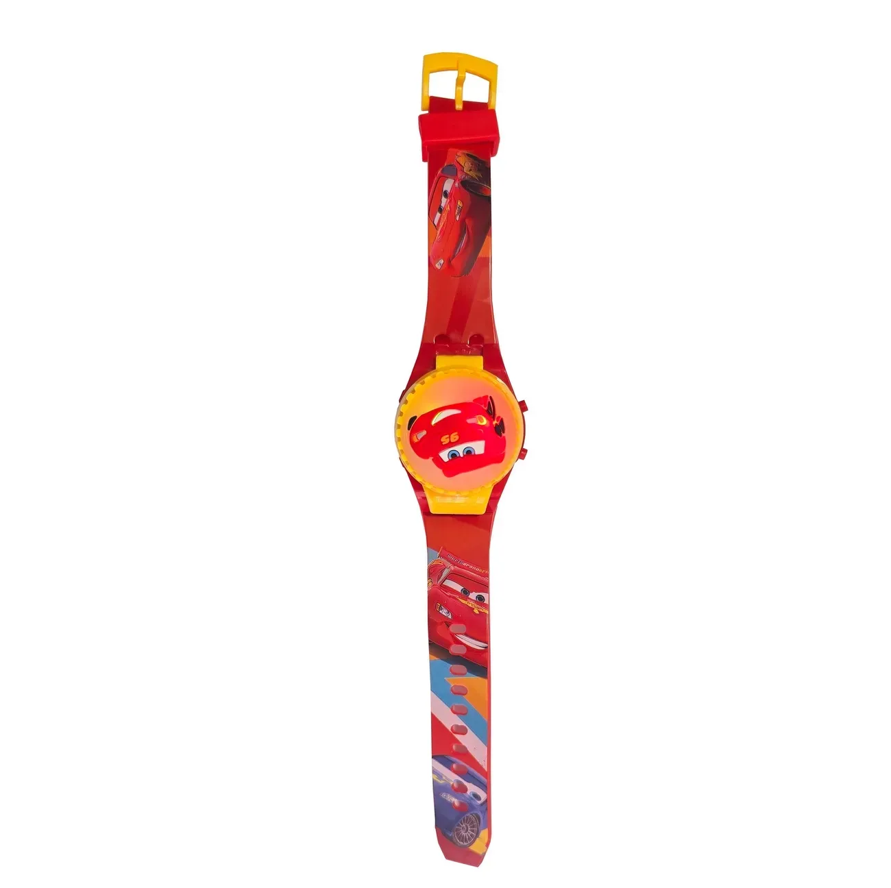 Reloj Niños Digital Rayo Mcqueen Cars Luces Spinner Infantil