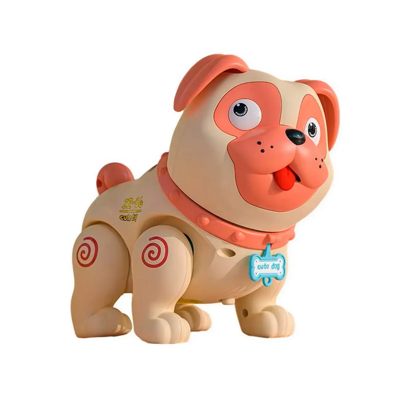 Robot Perro Pug Buldog Interactivo Juguete Niños + Bateria