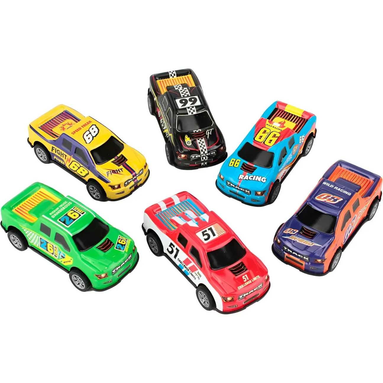 Camioneta Deportiva Carrera Rally De Impulso Niño X 12 Pcs