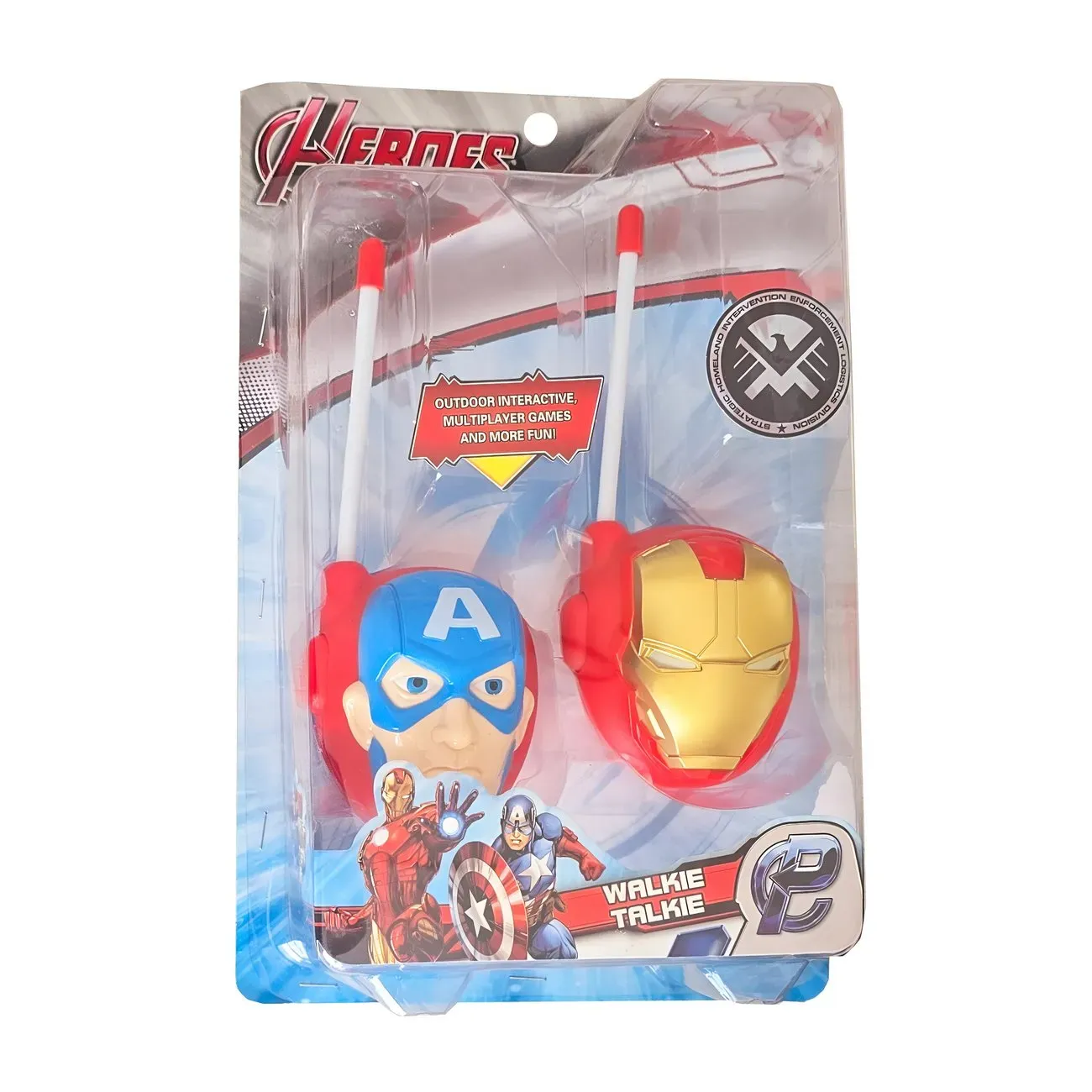 Juguete Walkie Talkies Boquitoquis Iron Man Capitan America