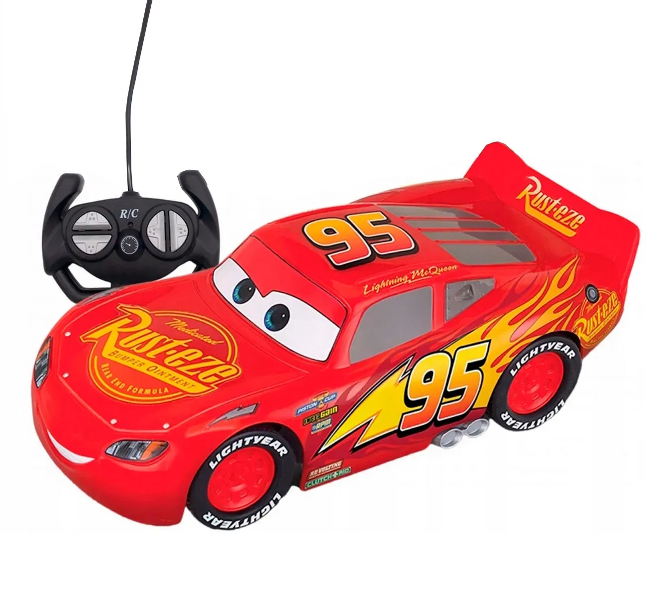 Carro Control Remoto Rayo Mcqueen Cars Juguete + Baterias