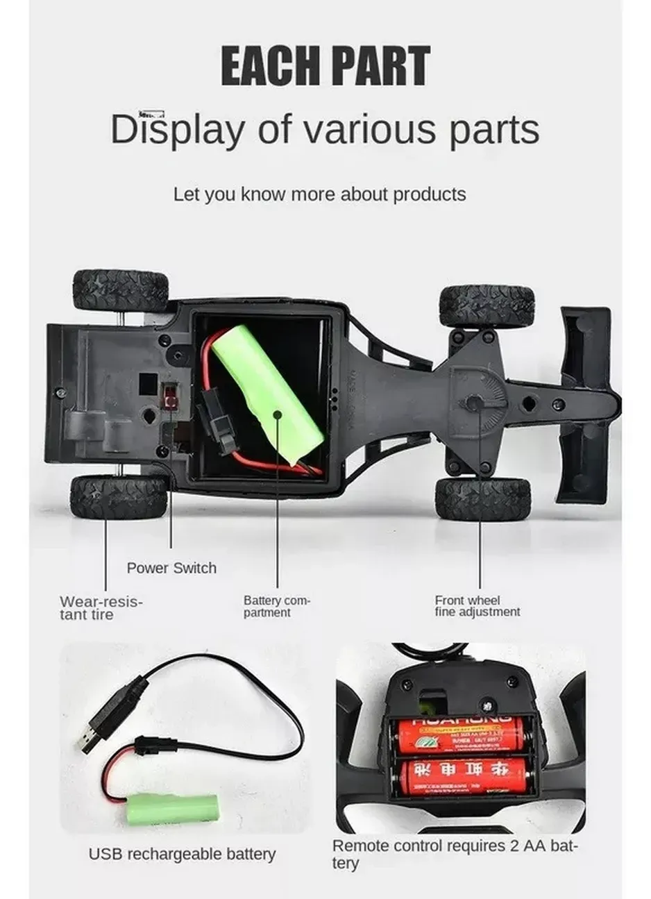 Carro Formula 1 F1 Carreras Recargable Con Control Remoto