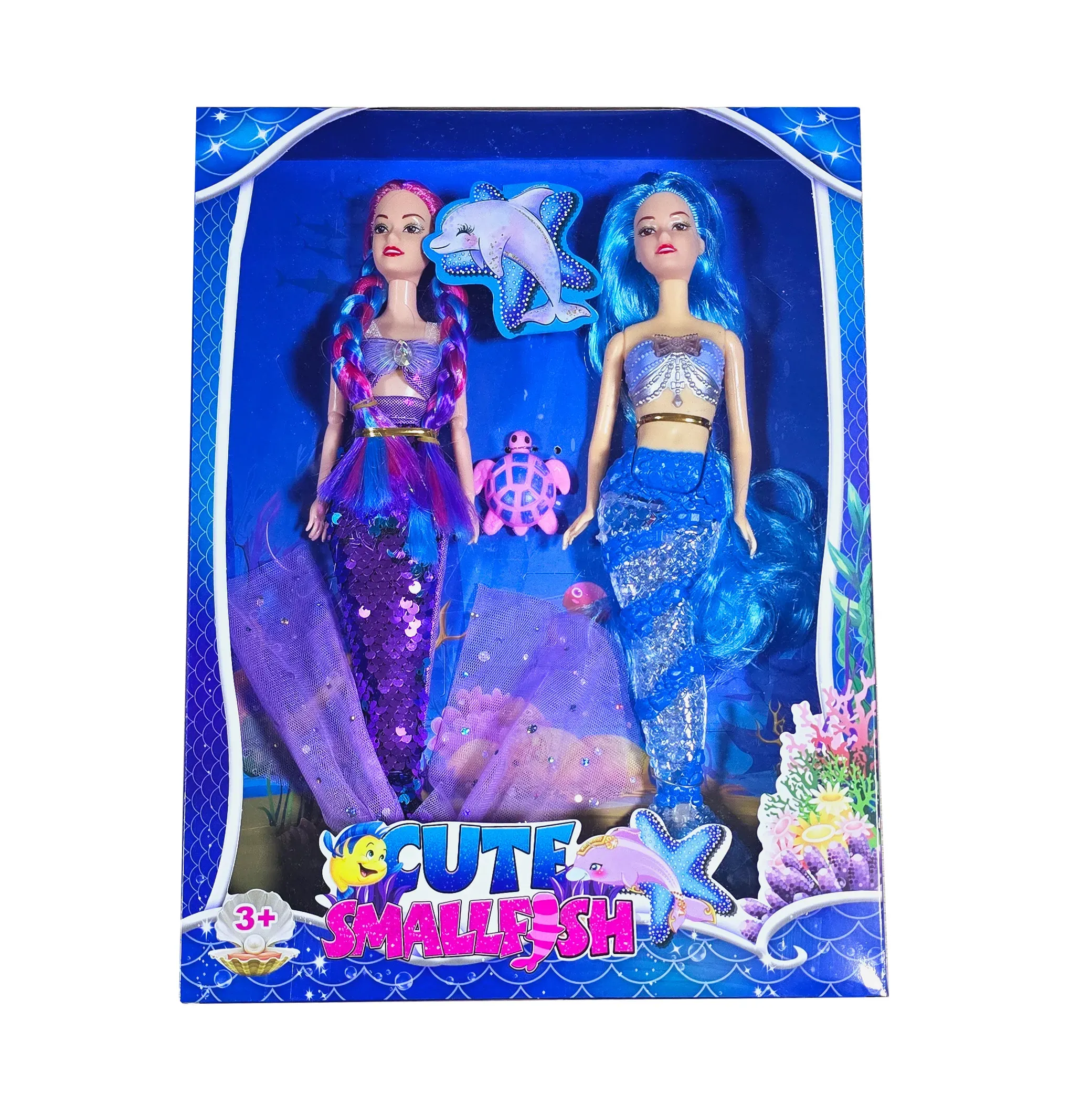 Muñeca Sirena Princesa Cola Sirena Accesorios Juguete Niña