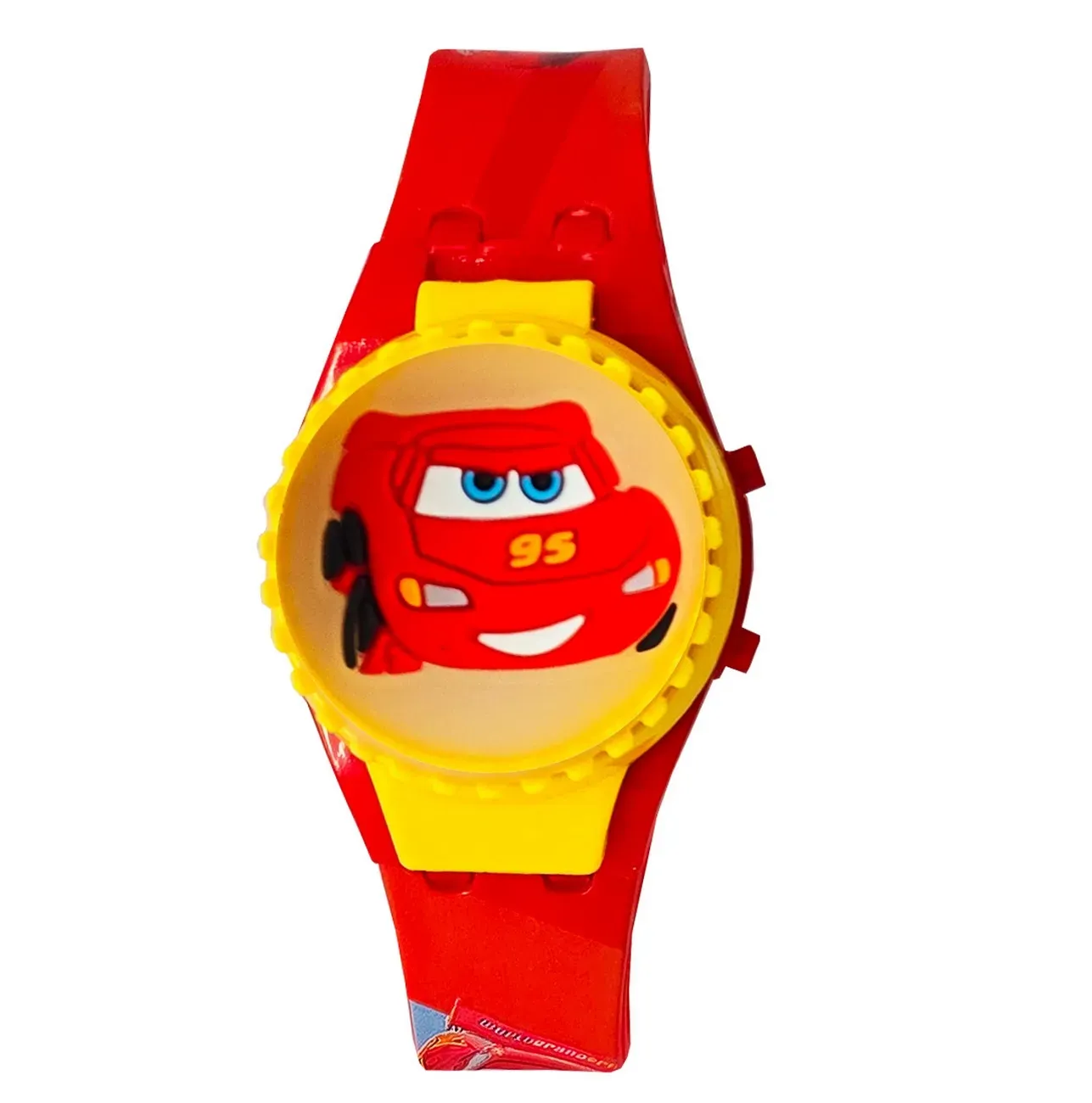 Reloj Niños Digital Rayo Mcqueen Cars Luces Spinner Infantil