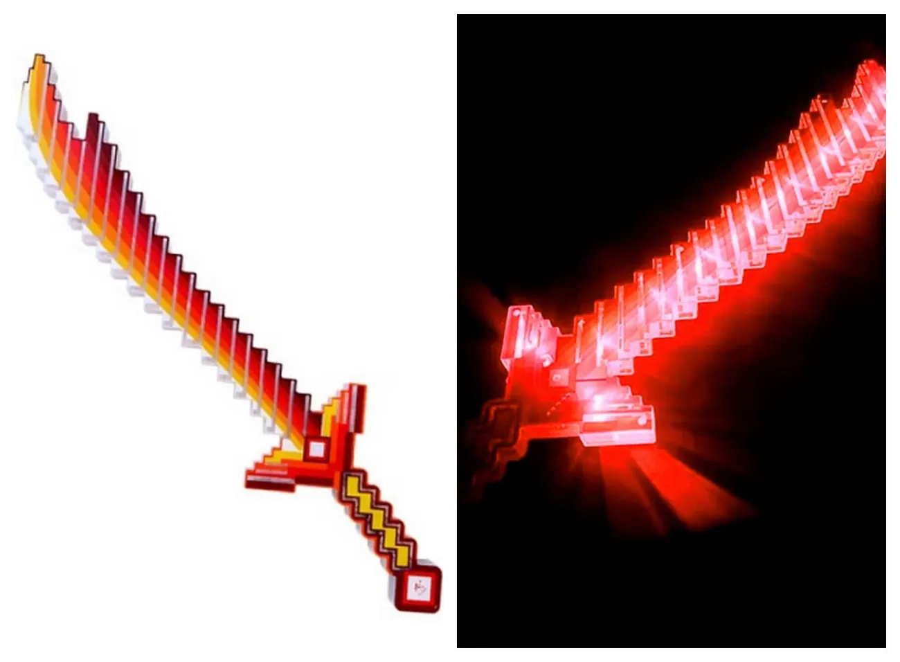 Juguete Espada Minecraft Niños Led Sonido Disfraz + Baterias