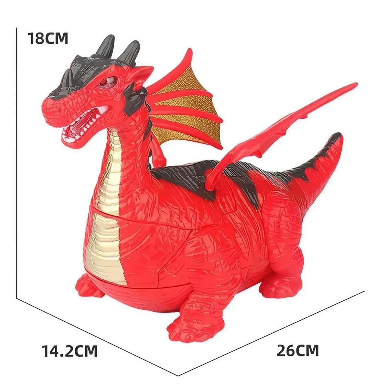 Robot Transformers Dragon Dinosaurio Robot Luces + Bateria