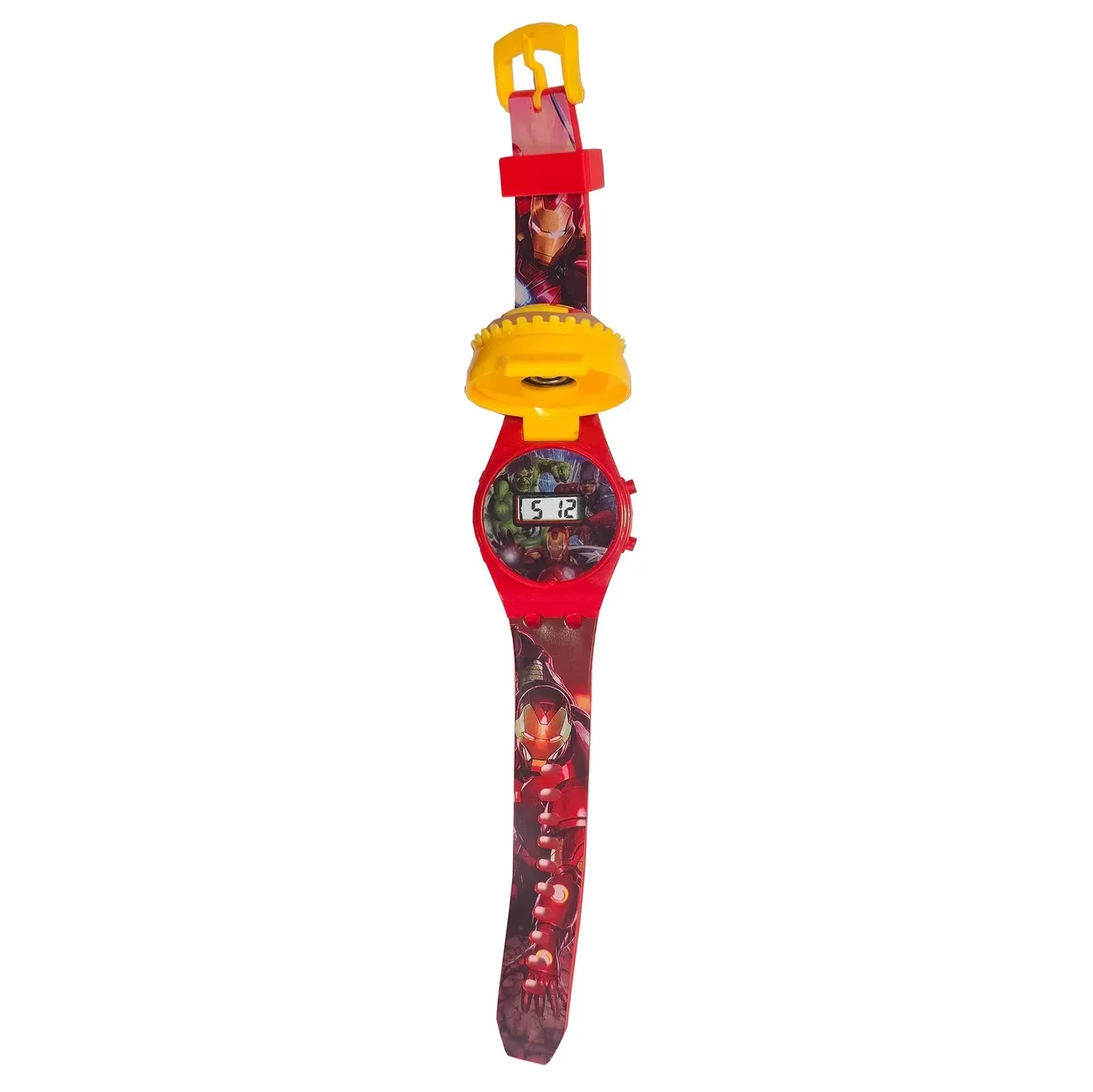 Reloj Niños Digital Iron Man Marvel Luces Spinner Infantil