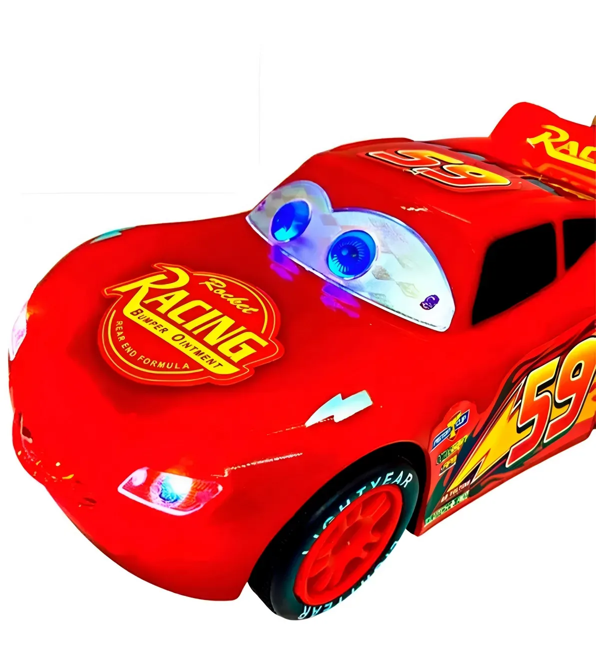 Carro Rayo Mcqueen Cars Luces Sonido Movimiento + Baterias