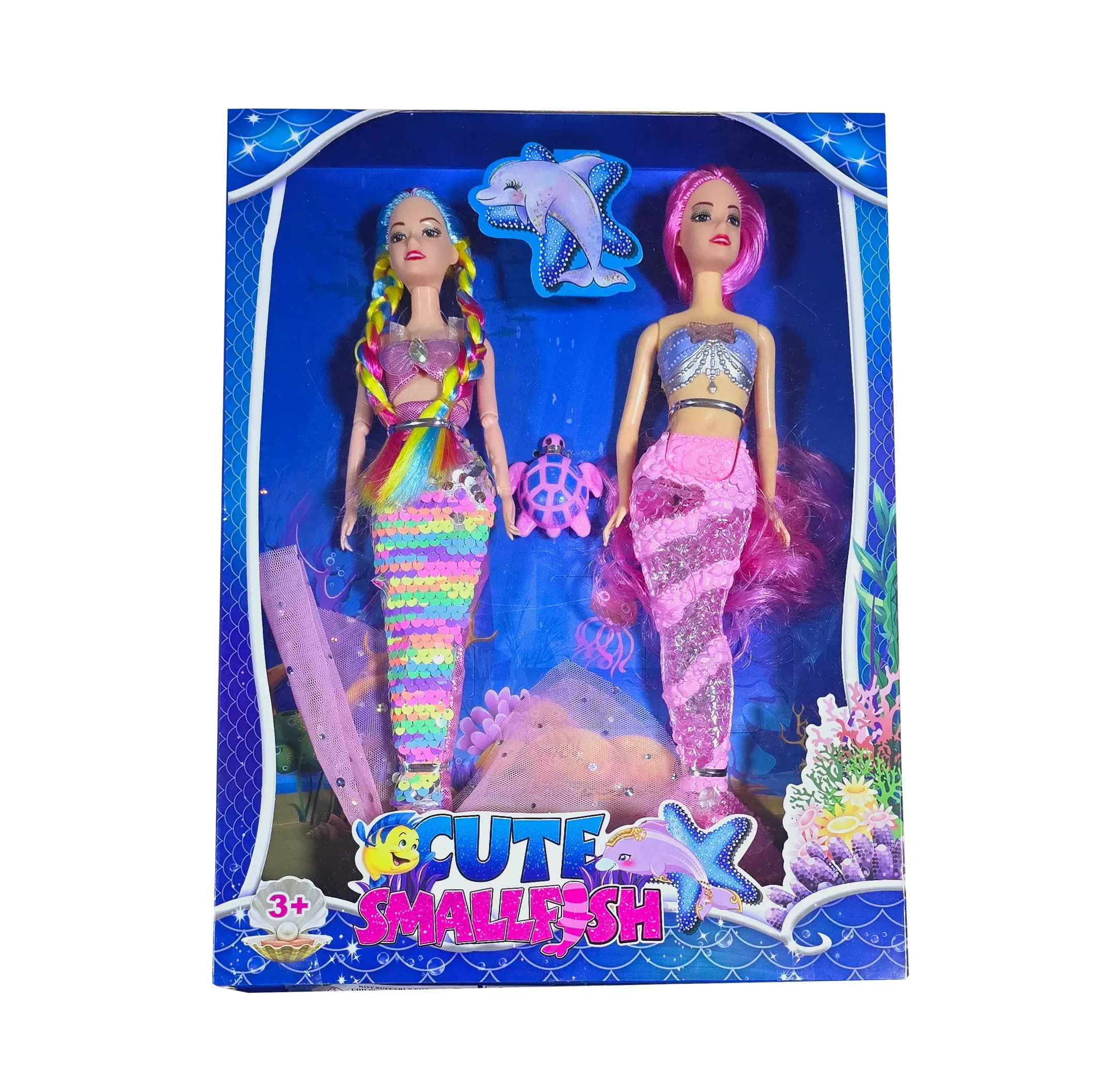 Muñeca Sirena Princesa Cola Sirena Accesorios Juguete Niña