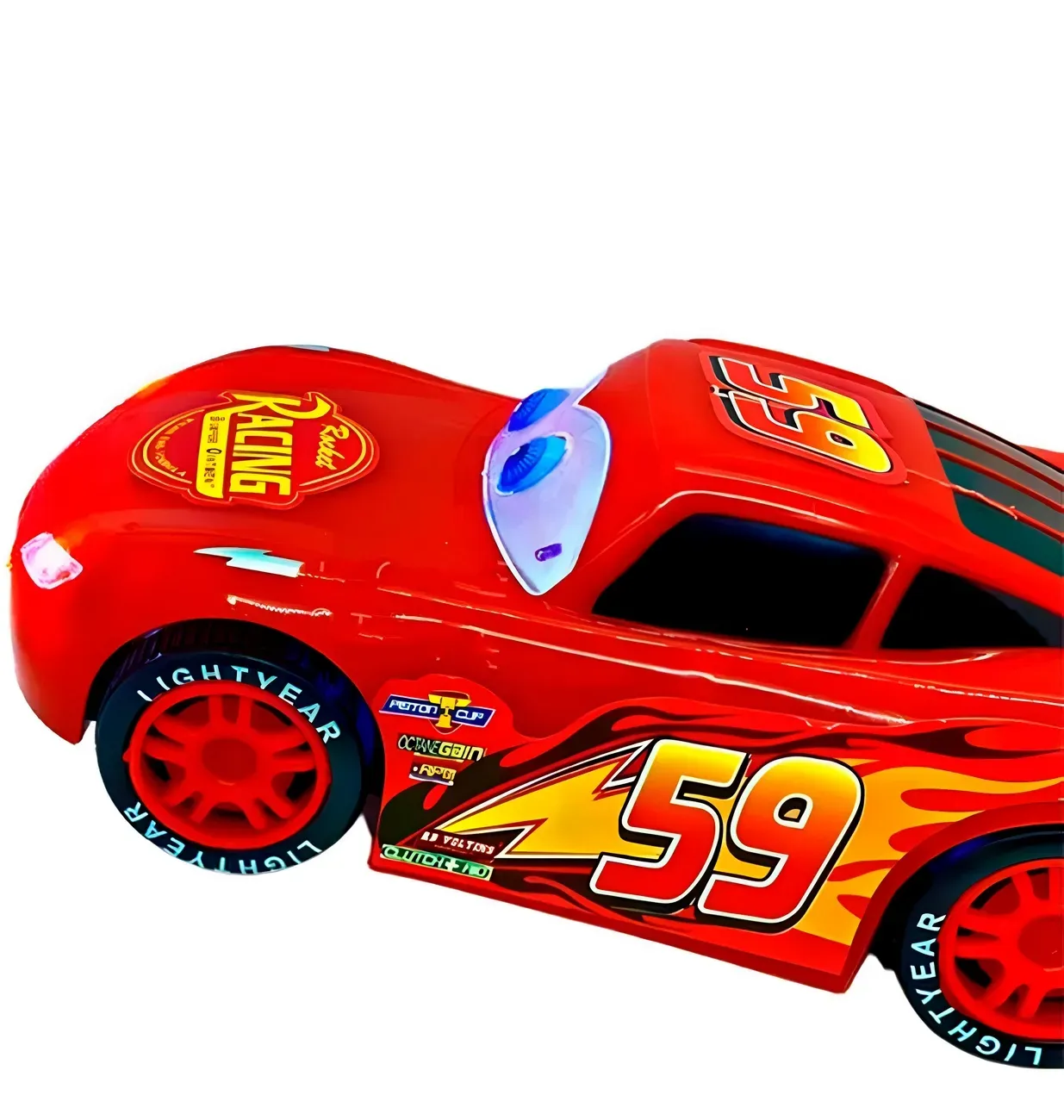 Carro Rayo Mcqueen Cars Luces Sonido Movimiento + Baterias