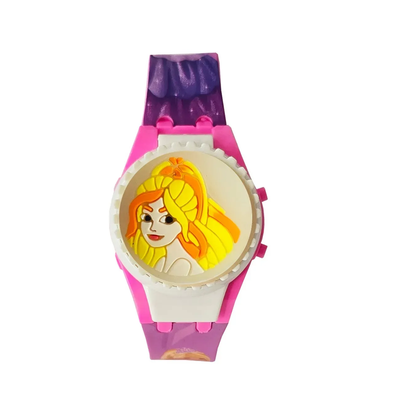 Reloj Niños Digital Princesa Niñas Luces Spinner Infantil