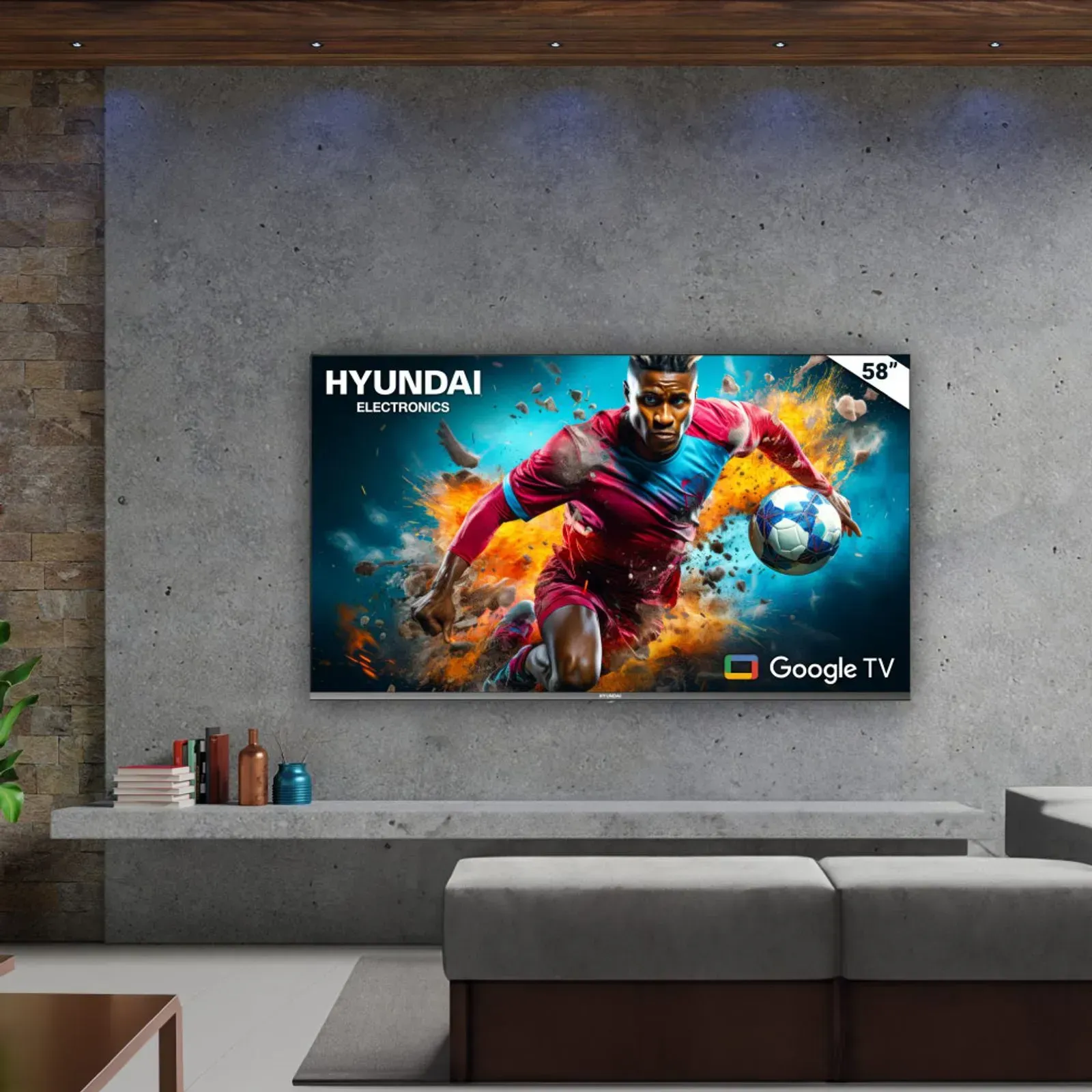 Televisor Hyundai 58" UHD 4K Google tv HYLED5809G4KM