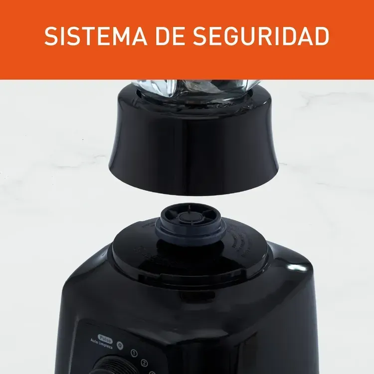 Licuadora IMUSA Powermix de 5 Velocidades con vaso de Vidrio Negra