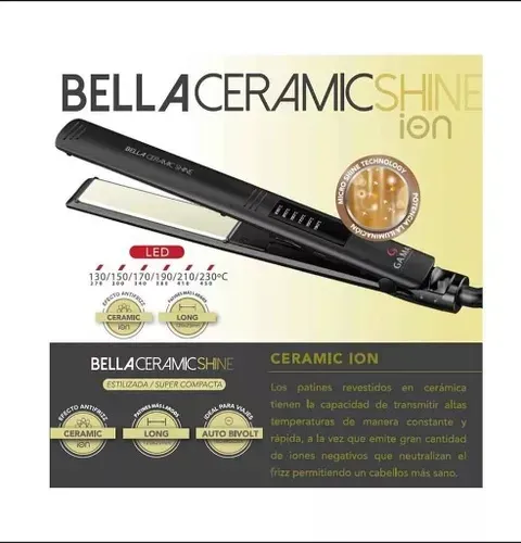 Combo GAMA plancha Led Bella CeramicShine + Secador scirocco