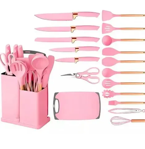 Set 19 Piezas Silicona Resistente Al Calor Utensilios De Cocina 19PZ