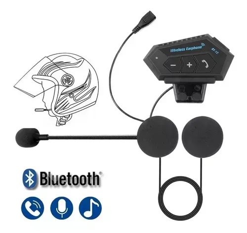 Intercomunicador Impermeable Bt12 Auriculares Casco Bluetooh